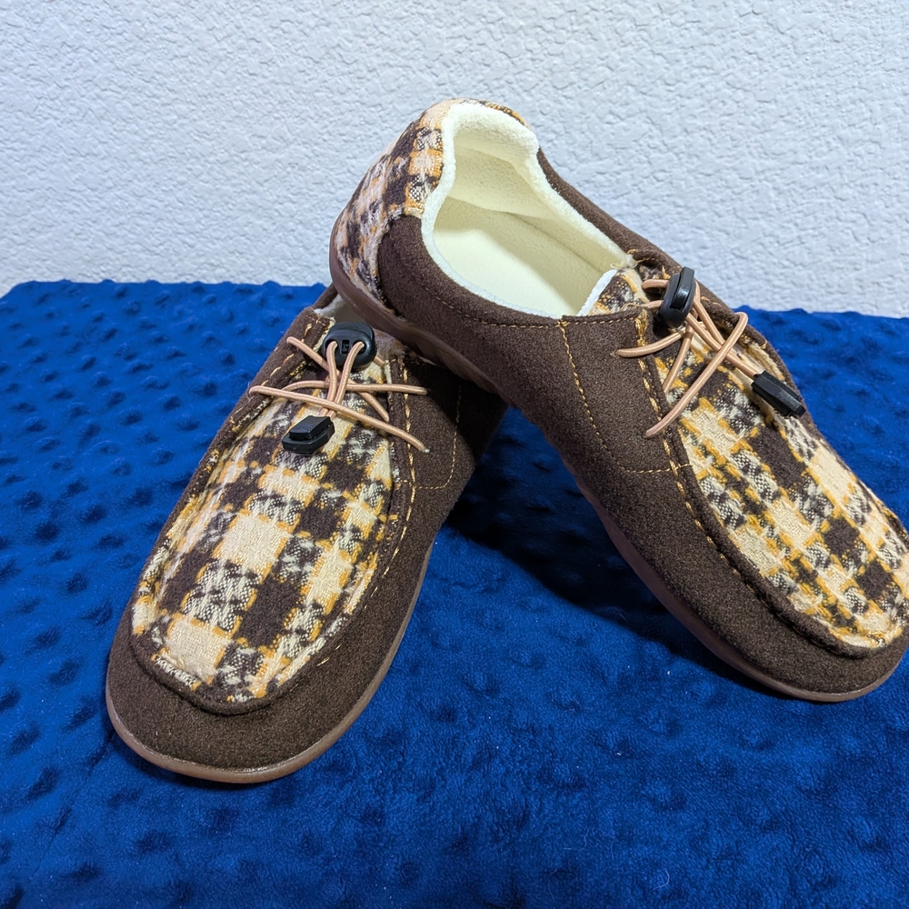 Plaid Brown Women's Slippers